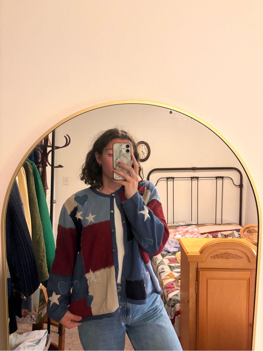 CJ Banks 2001 Patchwork Star and Heart Cardigan - Picture 8 of 8